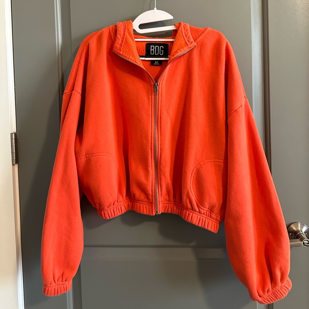BDG Women’s Cropped Zip-Up, Size S